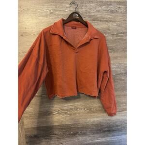 John Galt Sweatshirt Womens One Size Rusty Polo Oversized Lot Brandy Melville M